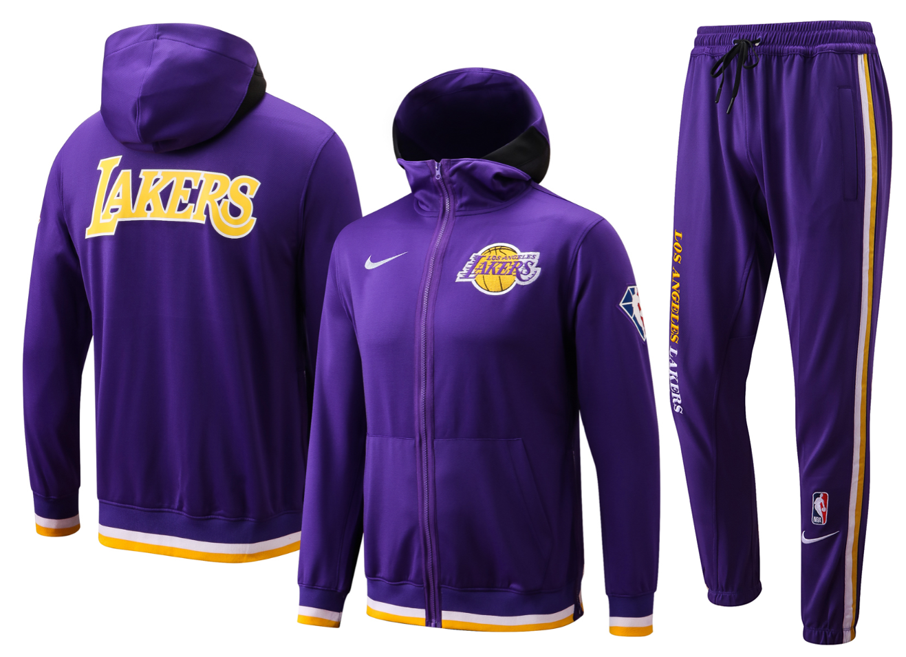 Men Los Angeles Lakers purple 2024 NBA Nike Training suit